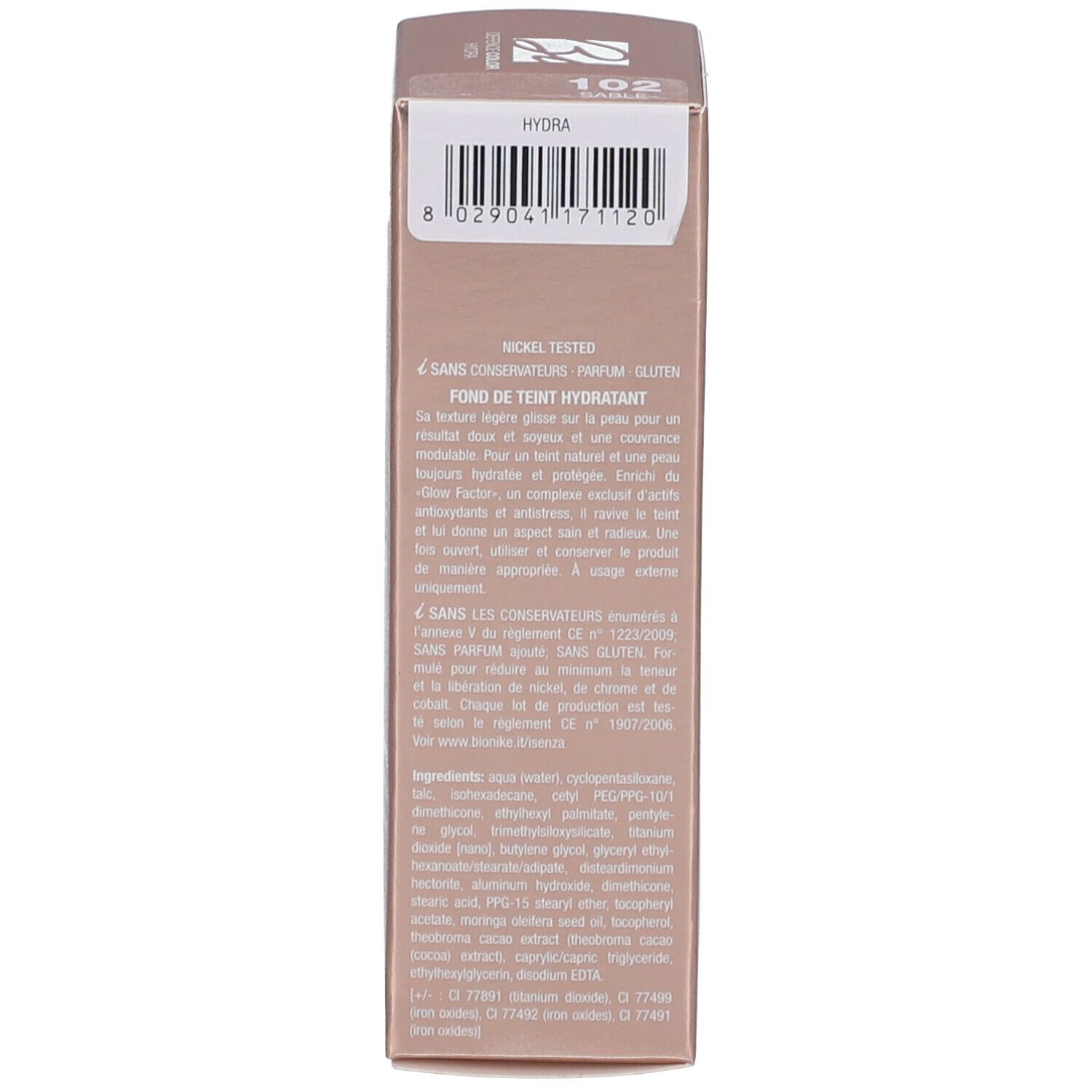 BioNike DEFENCE COLOR HYDRA Fond de Teint Hydratant 102 Sable
