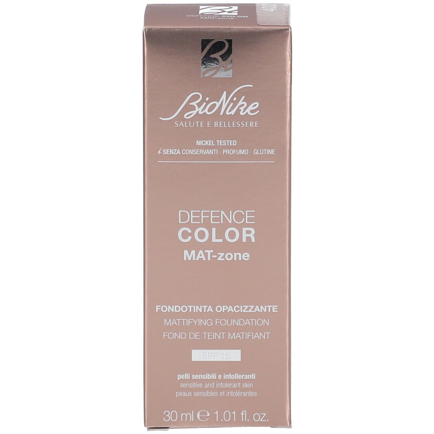 BioNike DEFENCE COLOR Mat-Zone Fond de teint matifiant 402 Sable