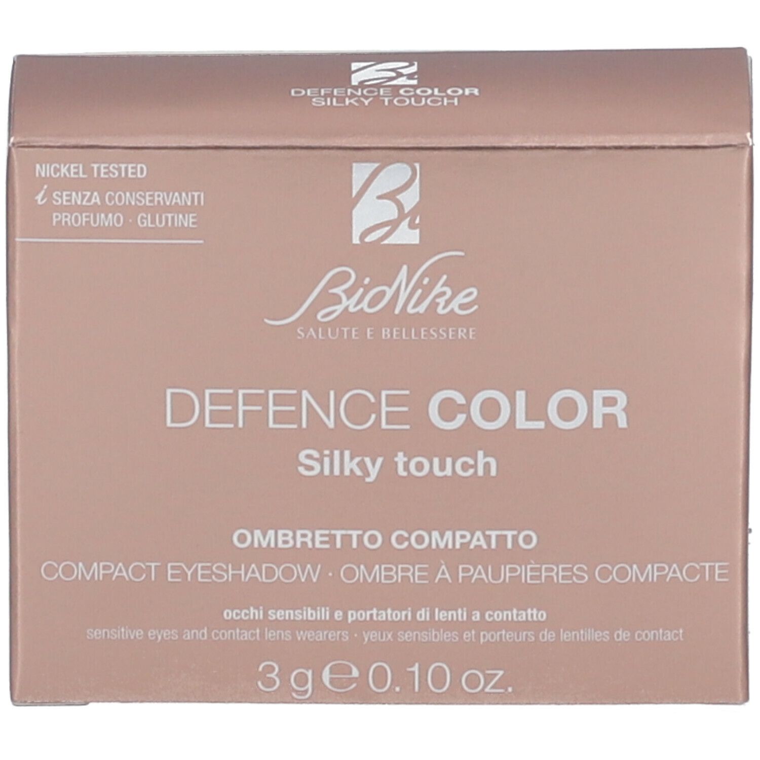 BioNike DEFENCE COLOR Silky Touch Ombre à paupières compacte 408 Champagne