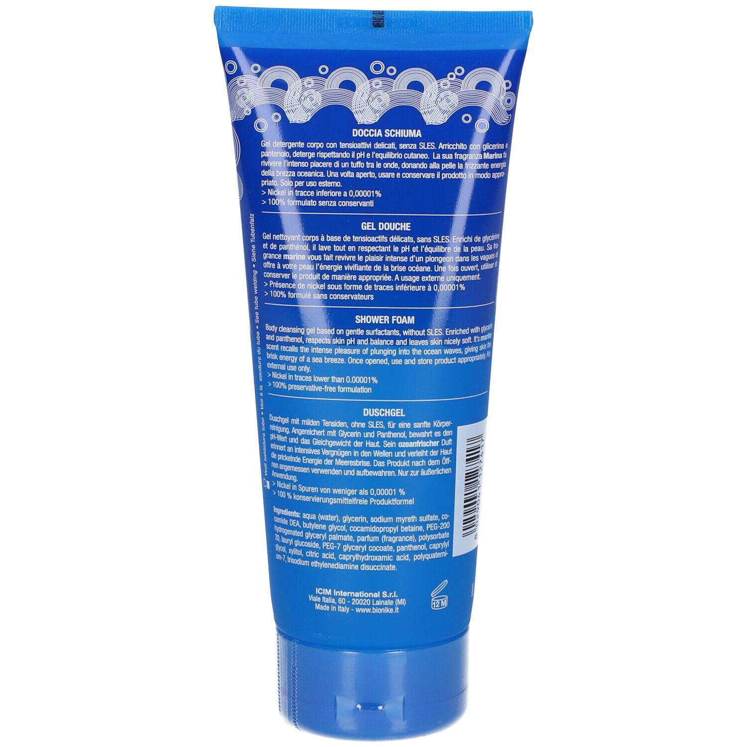 BioNike XSENSE Gel Douche Parfumé Ocean Wave