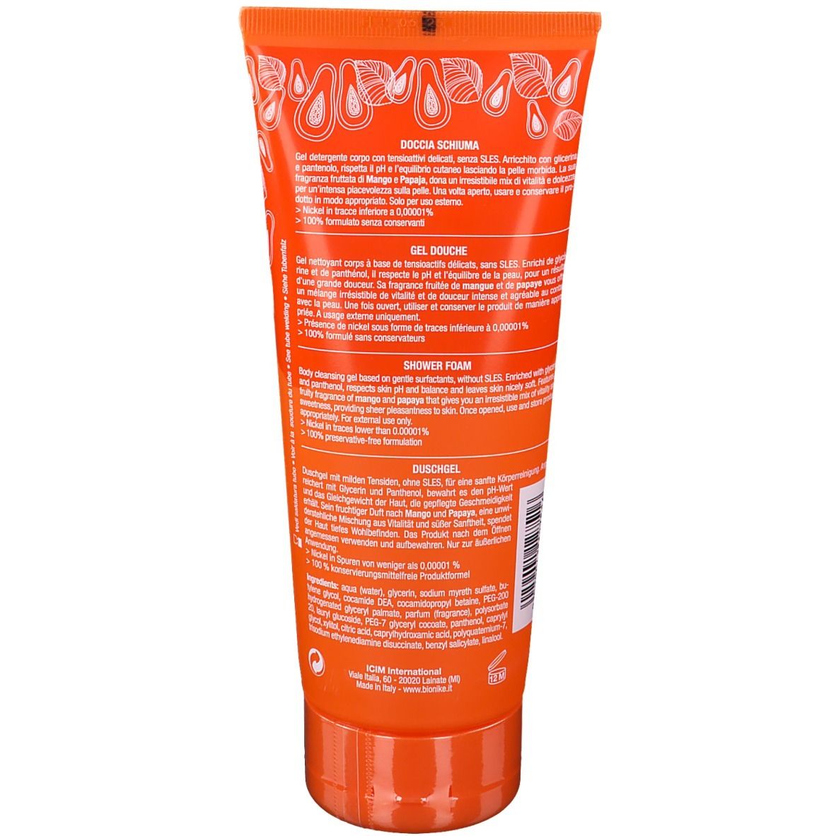 BioNike XSENSE Gel Douche Parfumé Tropical Juice