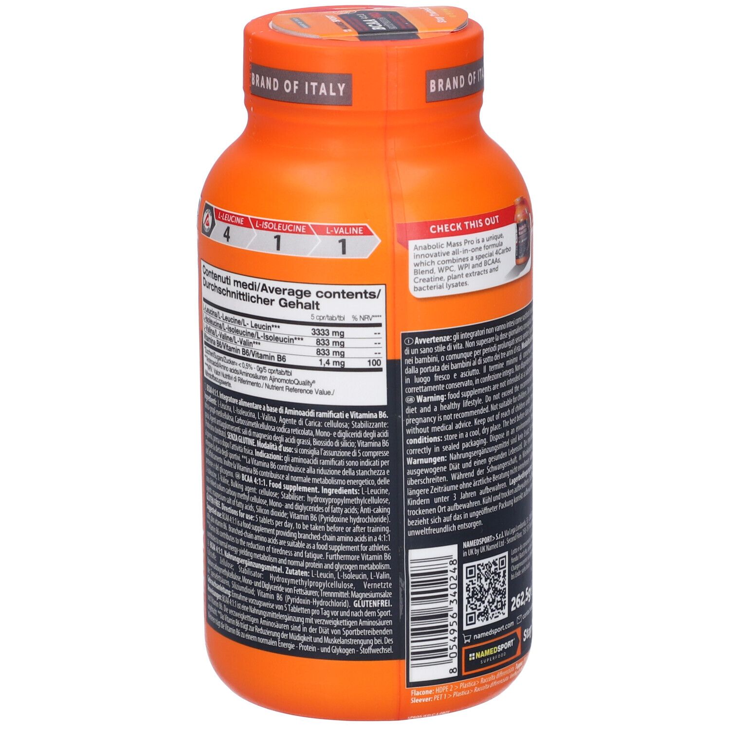 NAMEDSPORT® BCAA (4:1:1) Extreme Pro