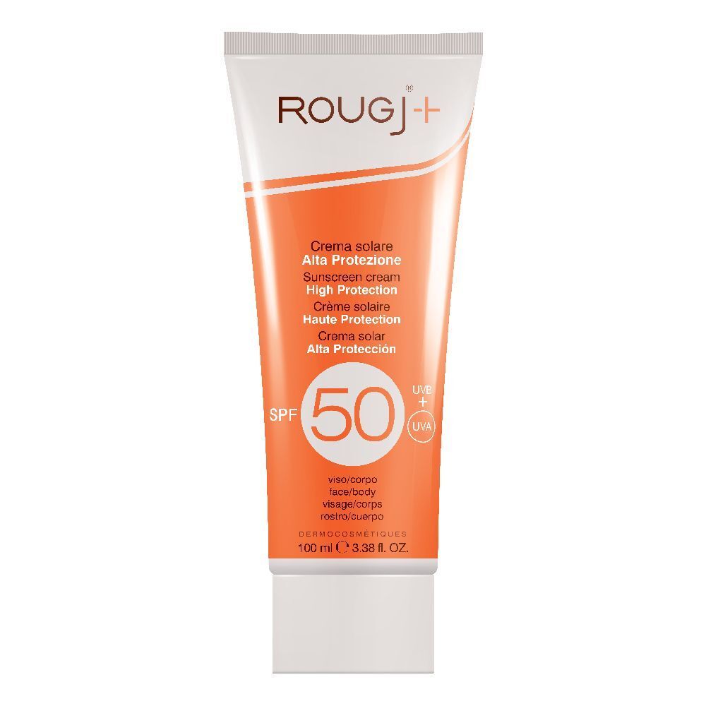 Rougj+® Crème solaire haute protection SPF50 visage et corps