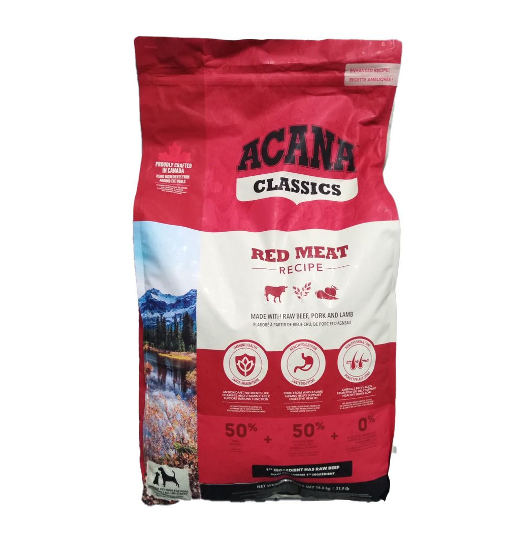 Acana Red Meat nourriture sèche pour chiens, 11,4kg.