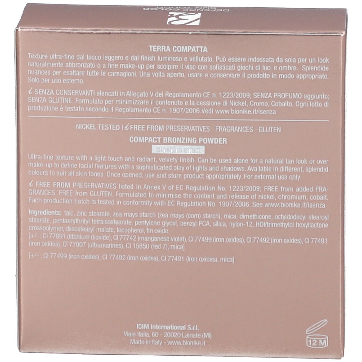 BioNike DEFENCE COLOR Sun Touch 206