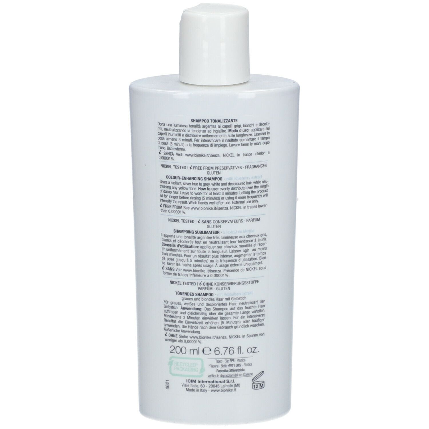 BioNike SHINE ON SILVER TOUCH Shampoing publicateur