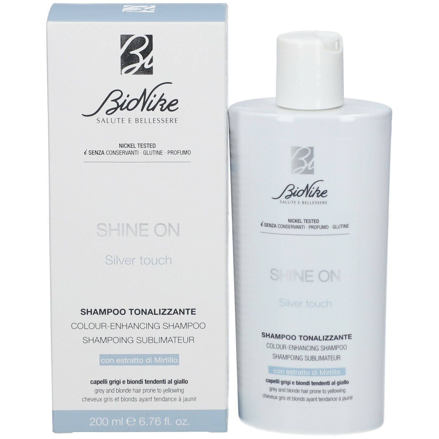 BioNike SHINE ON SILVER TOUCH Shampoing publicateur