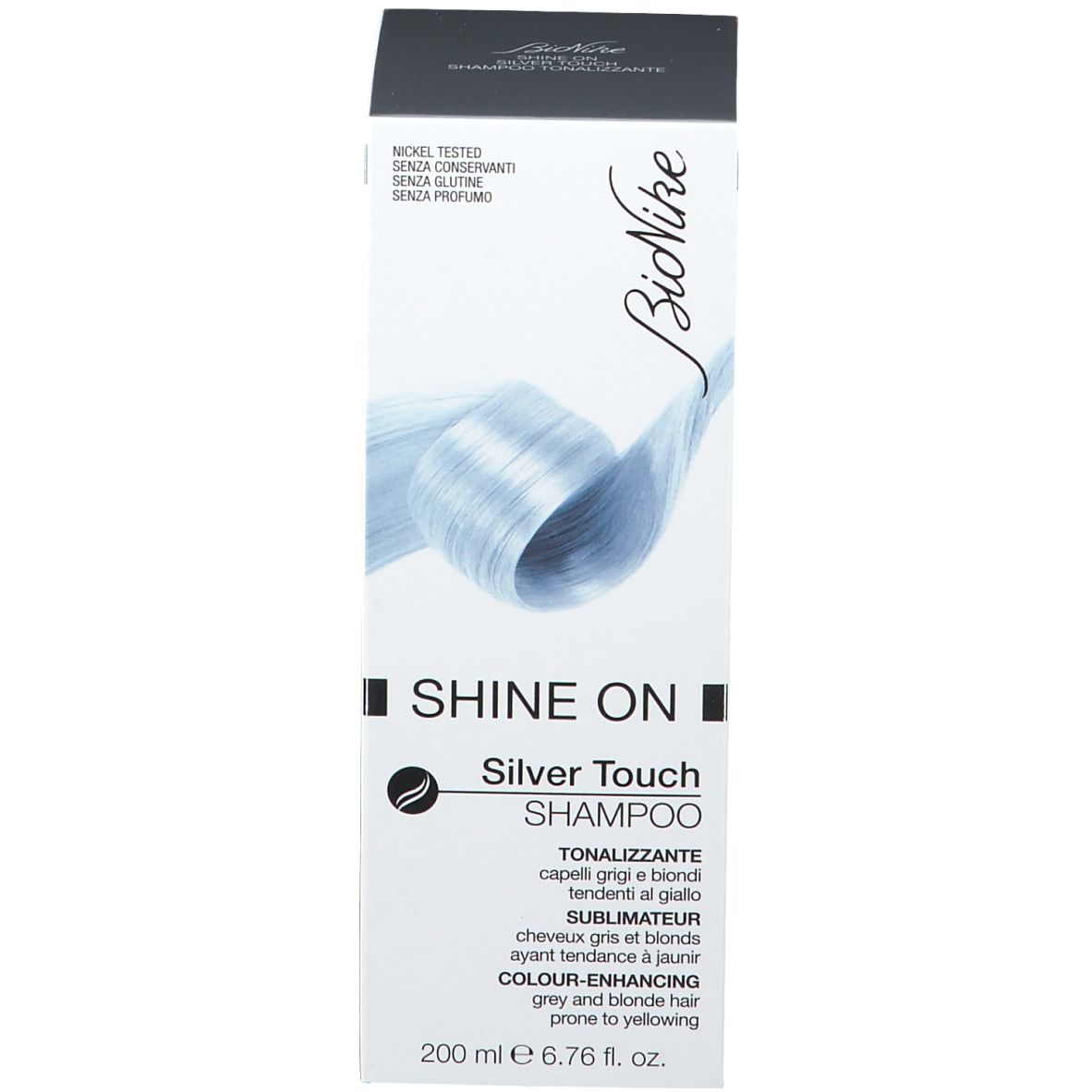 BioNike SHINE ON SILVER TOUCH Shampoing publicateur