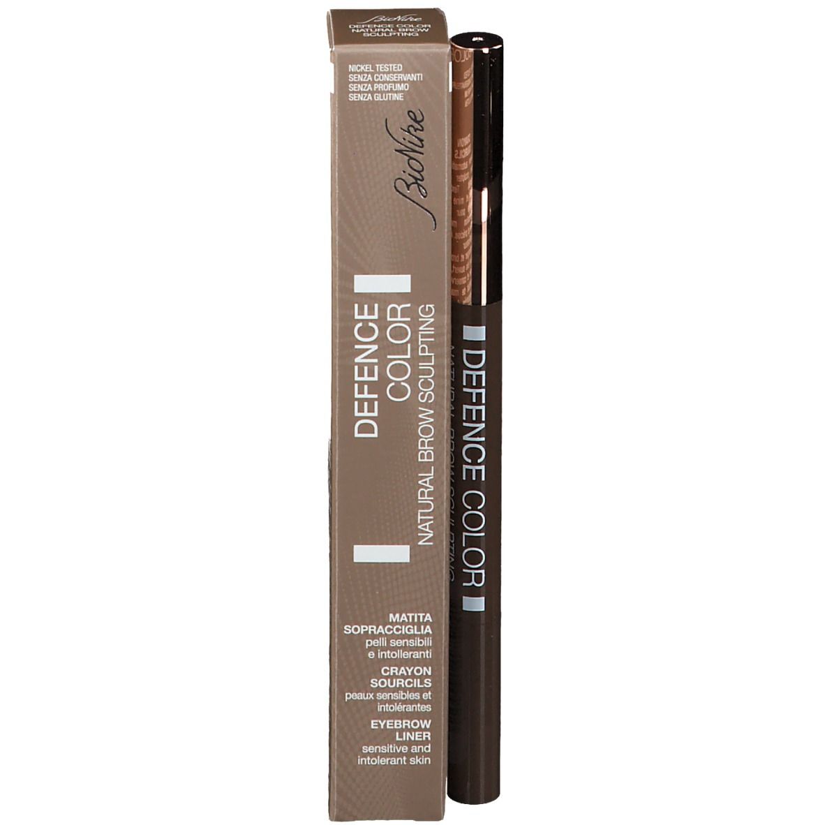 BioNike DEFENCE COLOR Natural Brow Sculpting Crayon sourcils N°402 Chatain