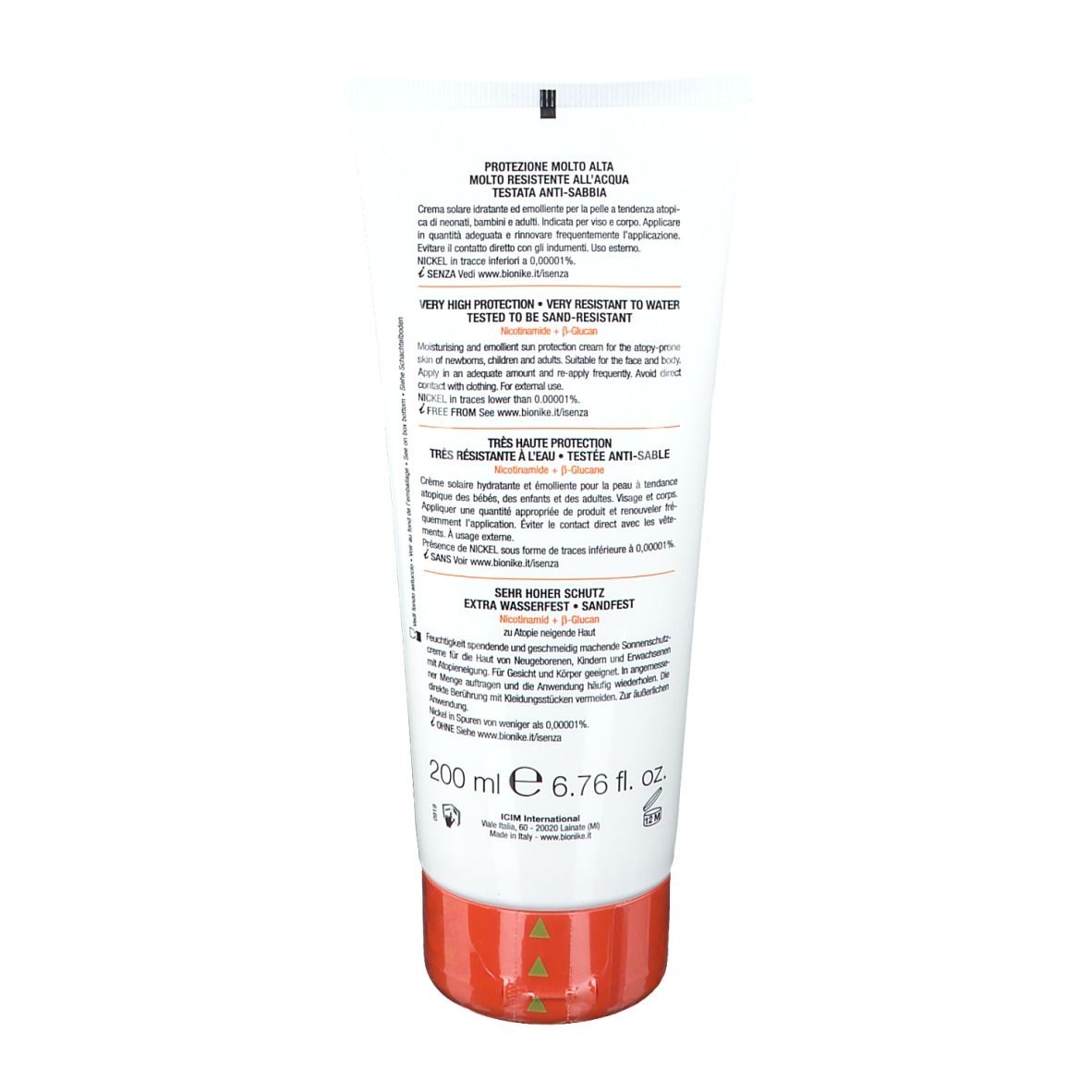 BioNike TRIDERM AD Crème Solaire SPF50+