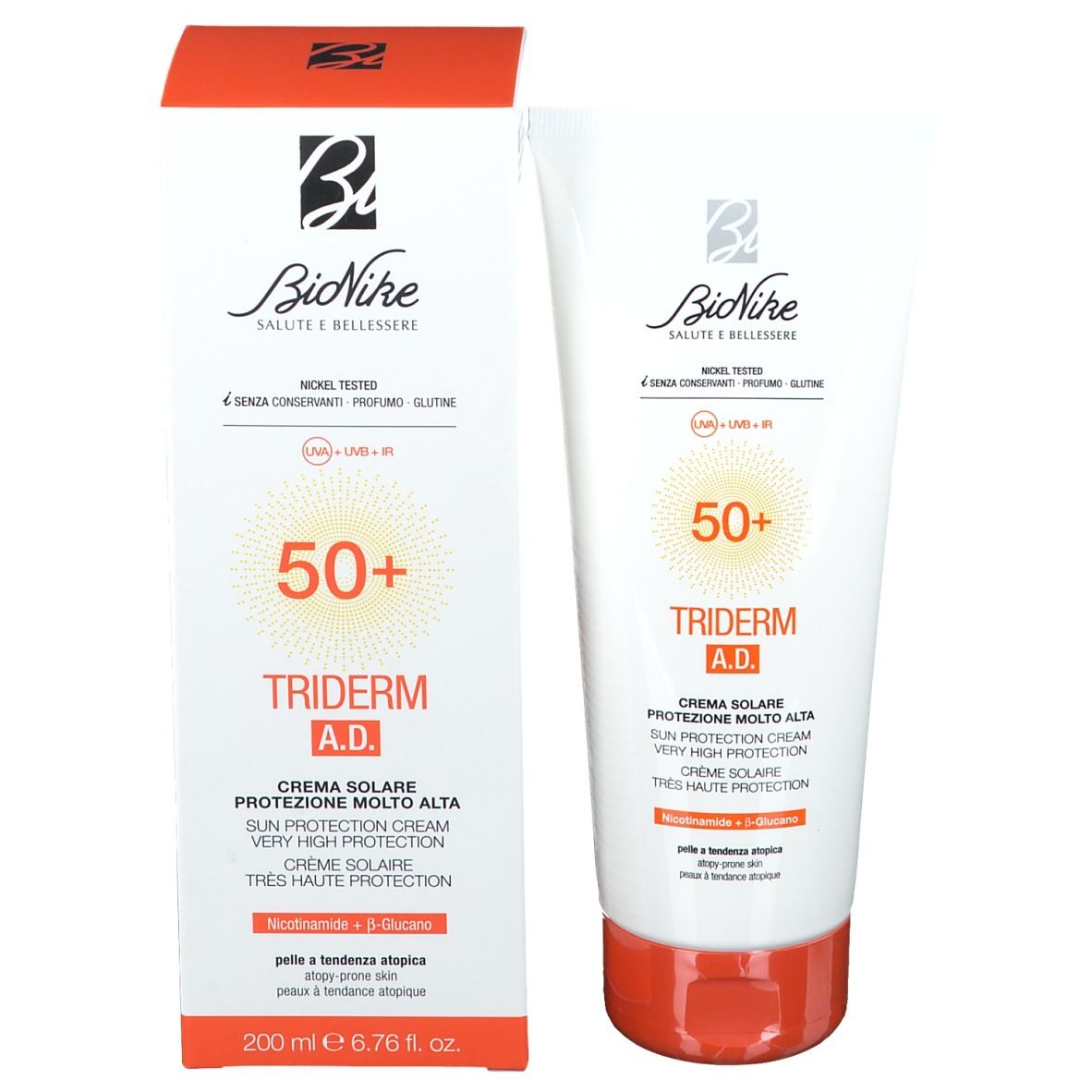 BioNike TRIDERM AD Crème Solaire SPF50+