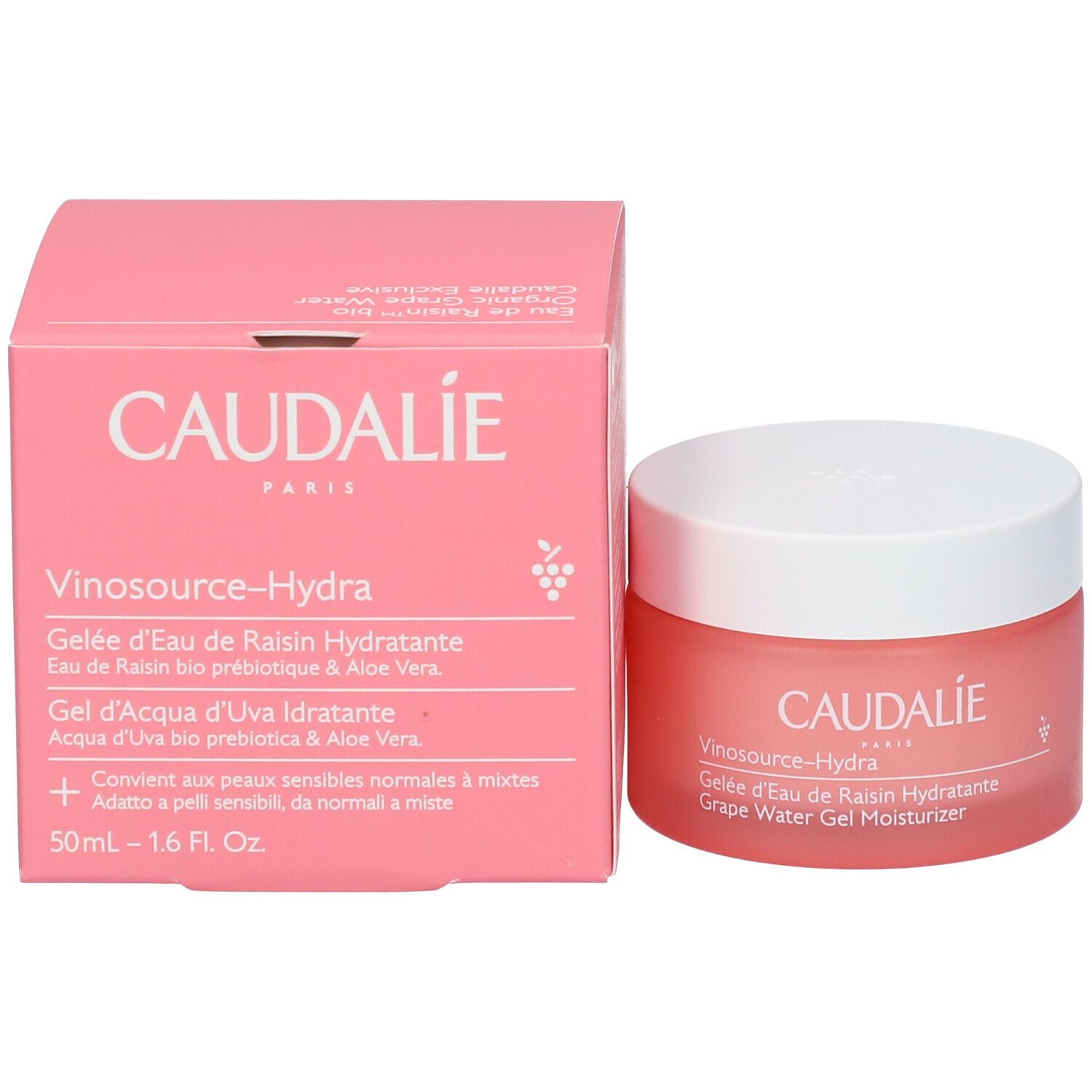 CAUDALIE Vinosource-Hydra Gel d'Eau de Raisin Hydratante