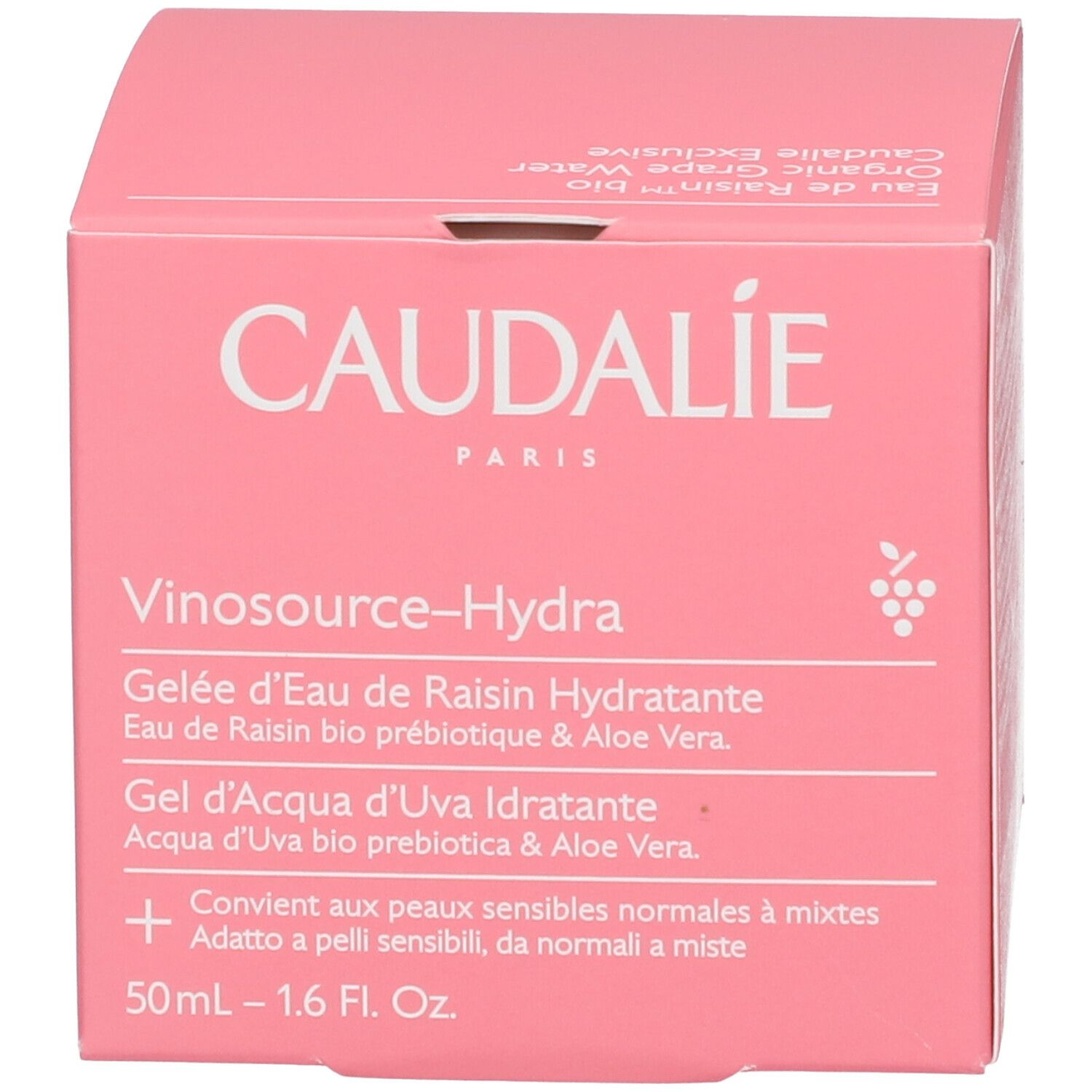 CAUDALIE Vinosource-Hydra Gel d'Eau de Raisin Hydratante