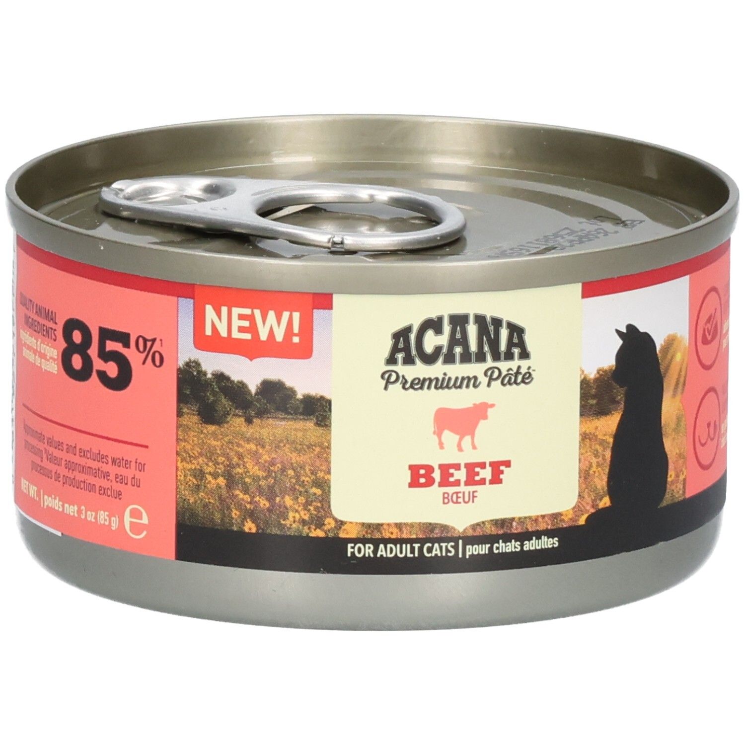 ACANA Pâté Boeuf pour chats adultes, 85% boeuf, NOUVEAU!