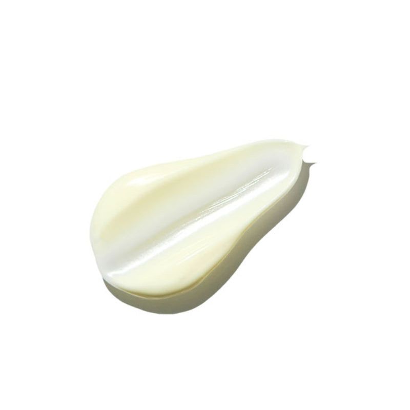 Une touche de crème solaire Klairs All-day Airy Sunscreen, de couleur jaune pâle.