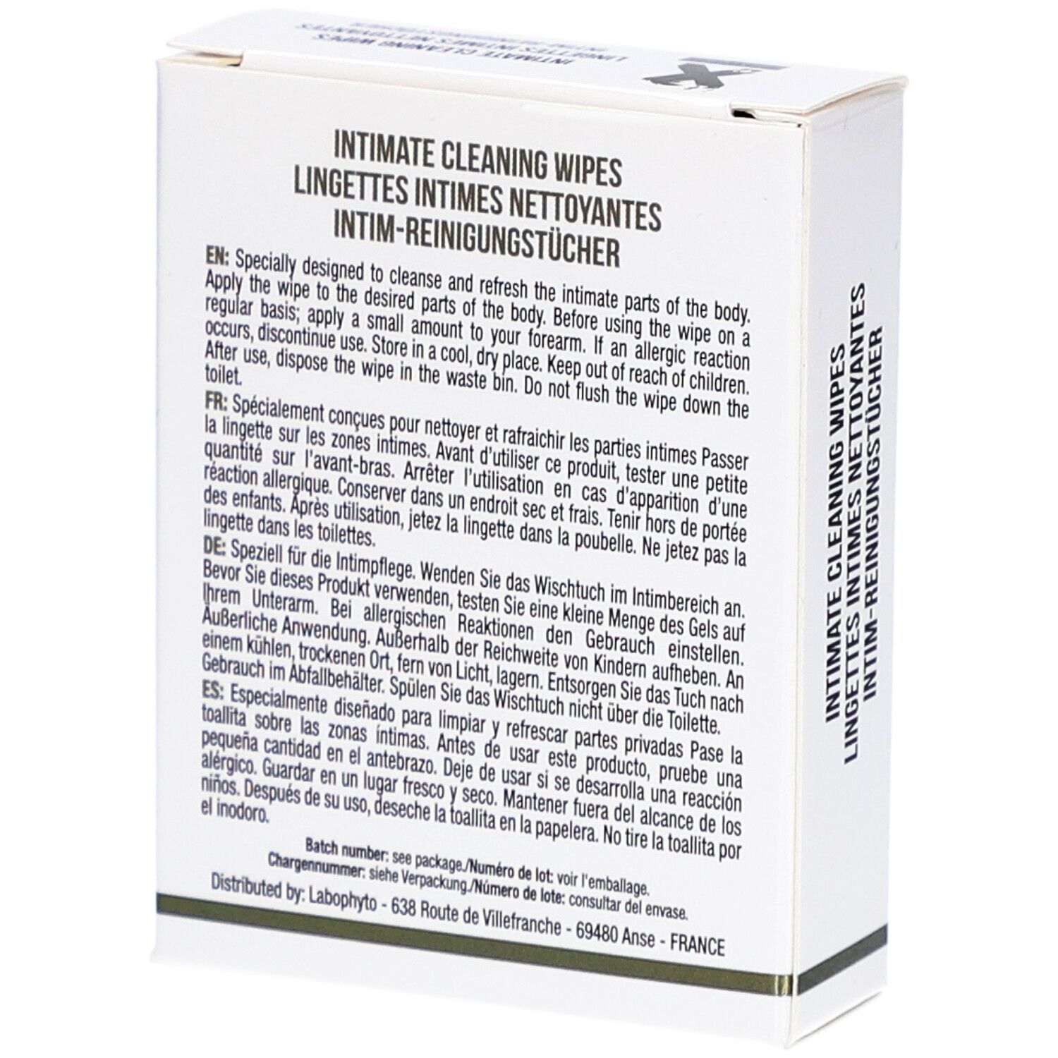 XPOWER Lingettes nettoyantes intimes