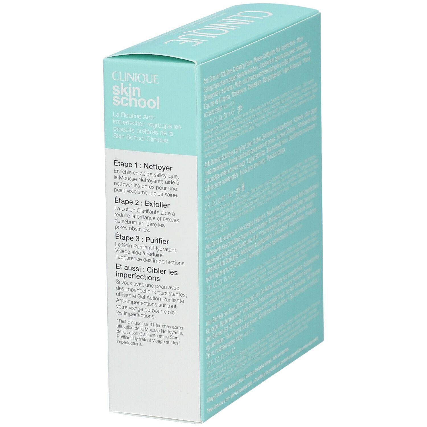 CLINIQUE skin school Anti-Blemish solution set