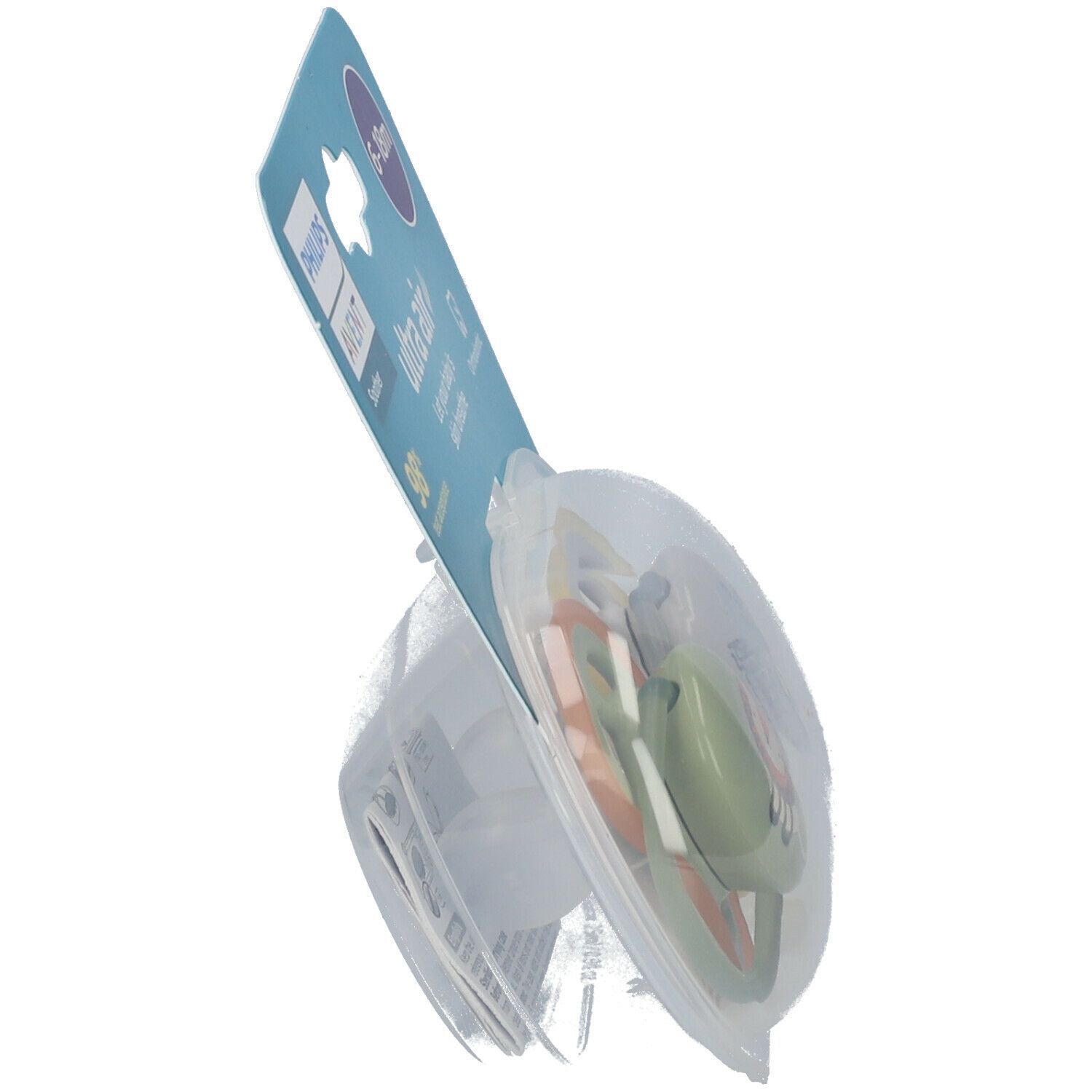 AVENT Sucette ultra air Lion - Hippopotame 6-18 Mois (Couleur non sélectionnable)​
