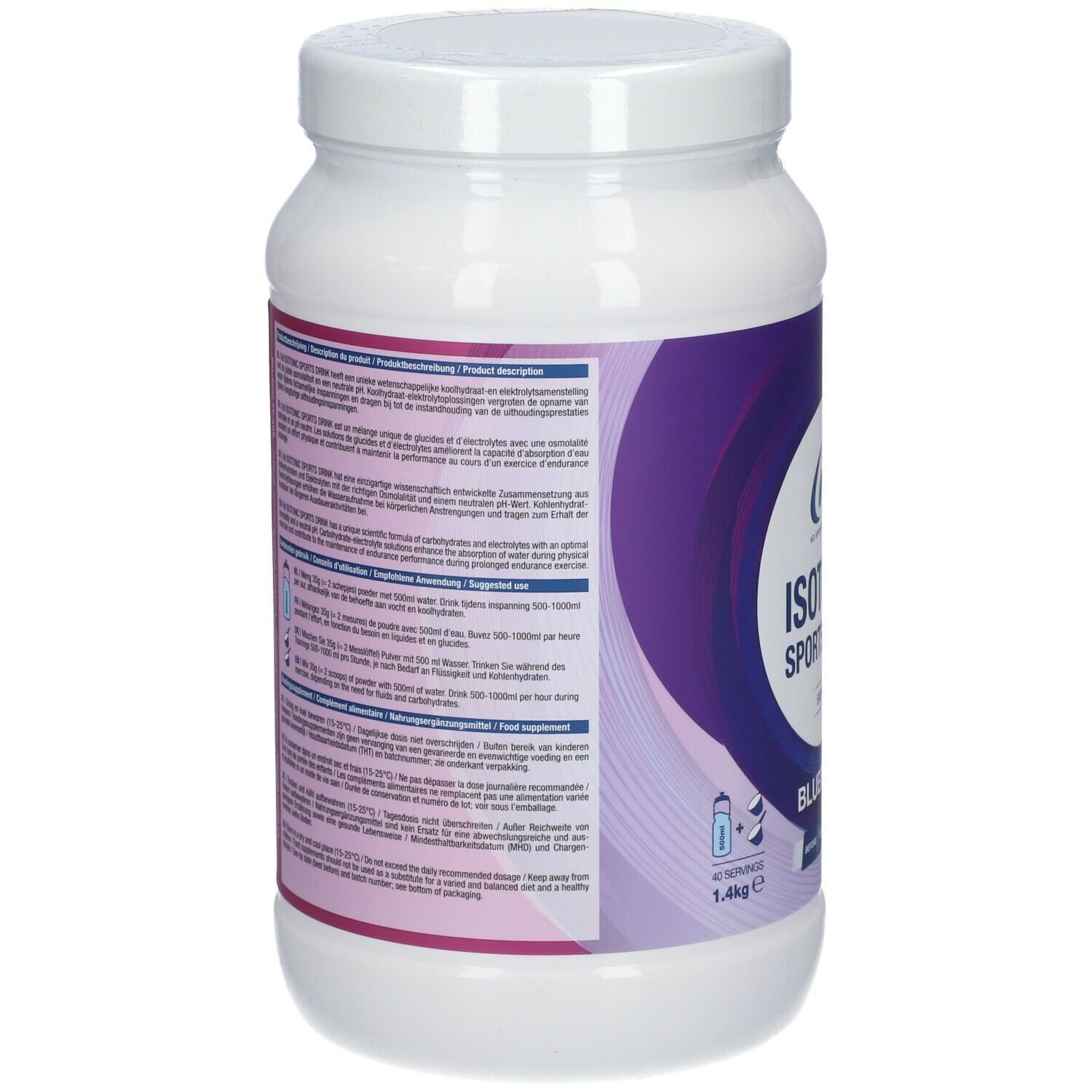 6D Sports Nutrition Isotonic Sports Drink Endurance Blueberry