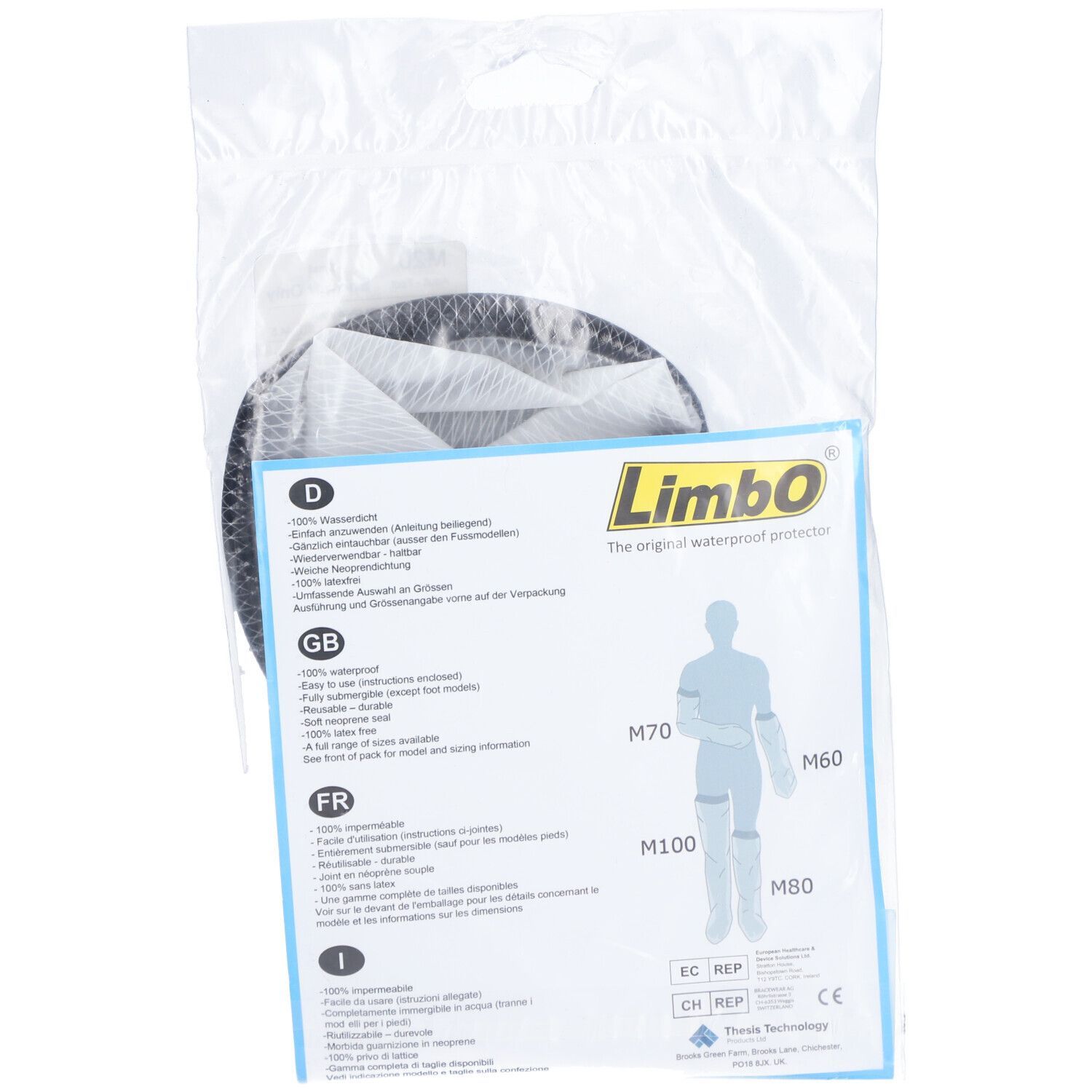 LIMBO Protection de douche et de bain Limbo pour plâtres, gaze pied, pour adultes