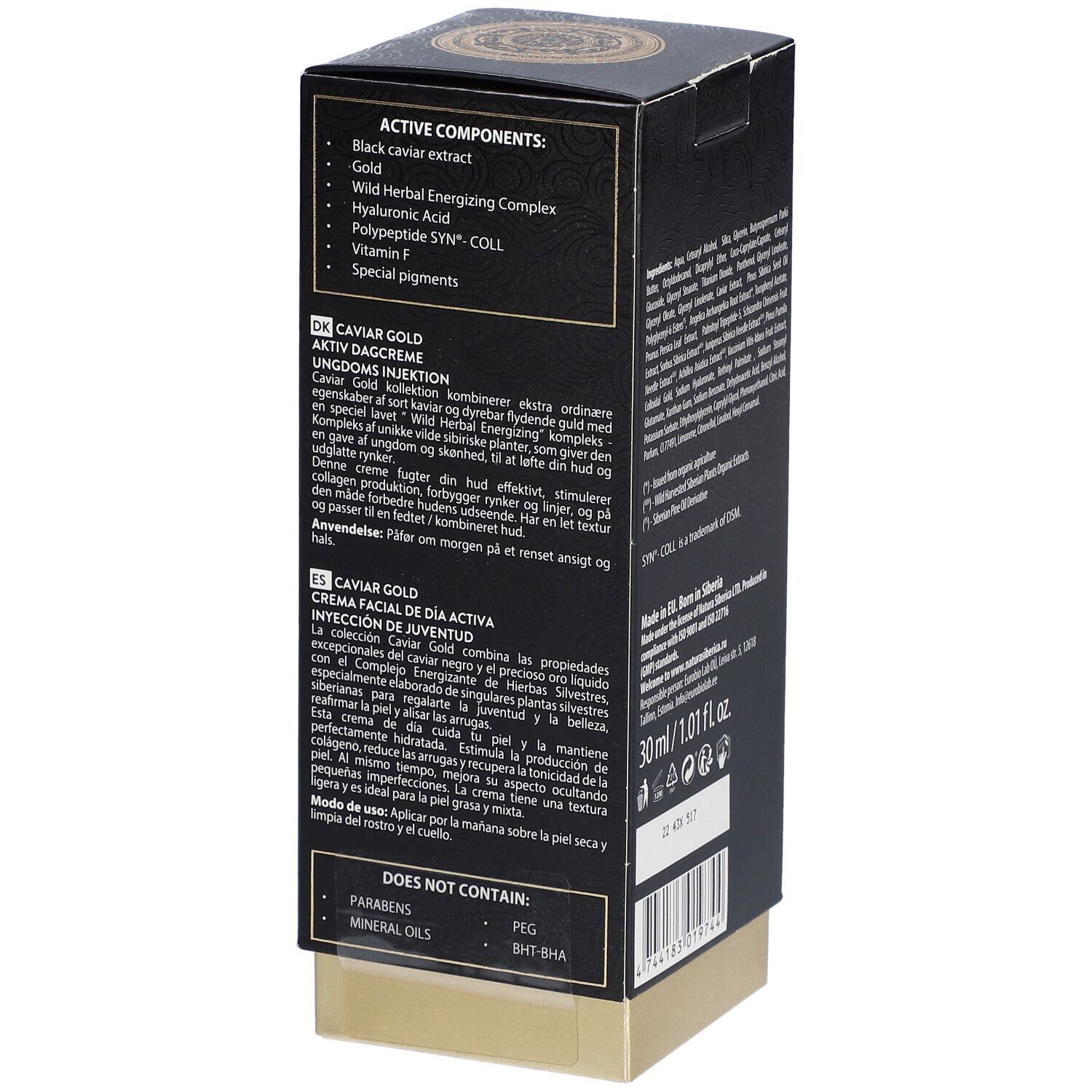 Natura Siberica Caviar Gold Crème de Jour Active Visage "Injection de Jeunesse"