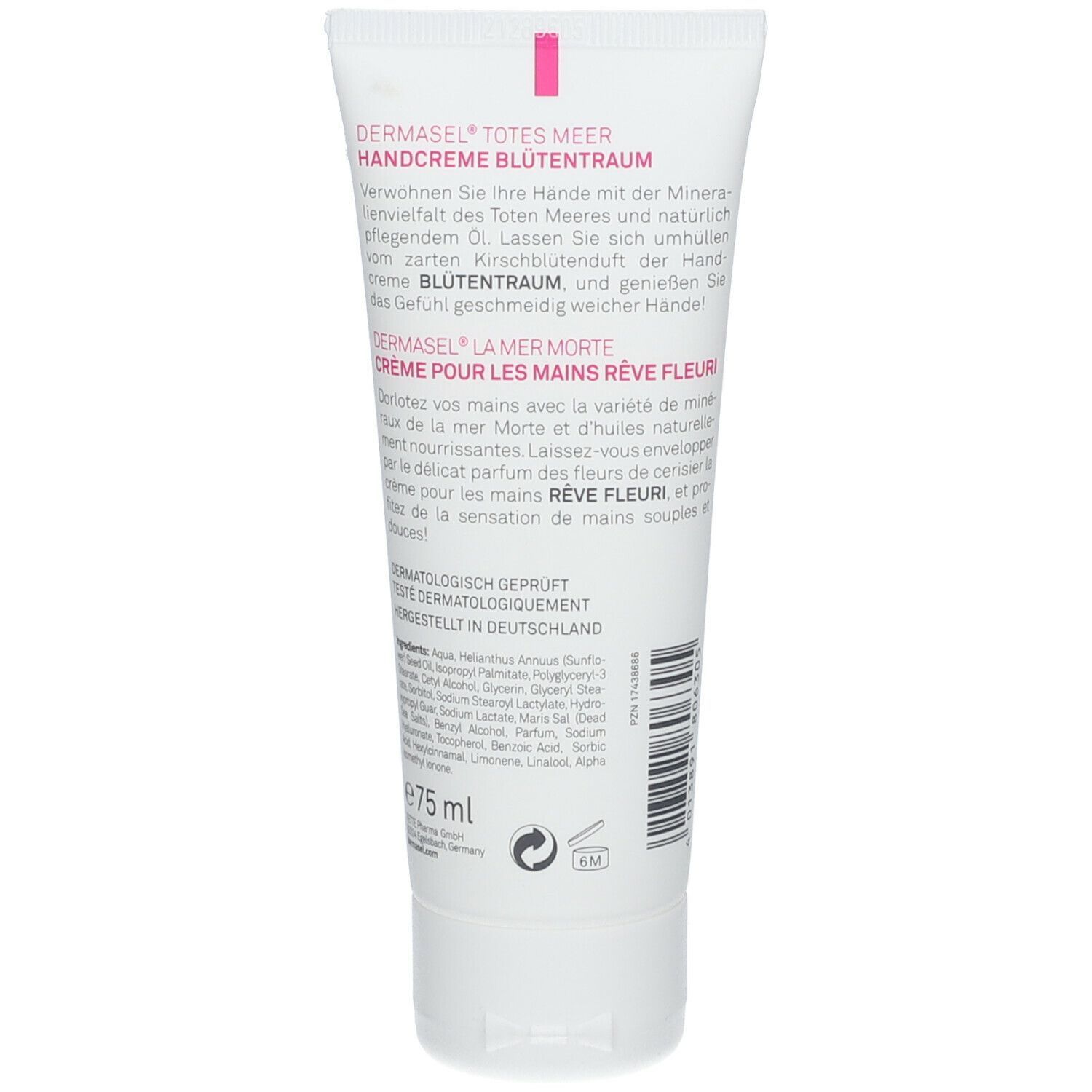 DERMASEL® Crème pour les mains Rêve de fleurs de la Mer Morte
