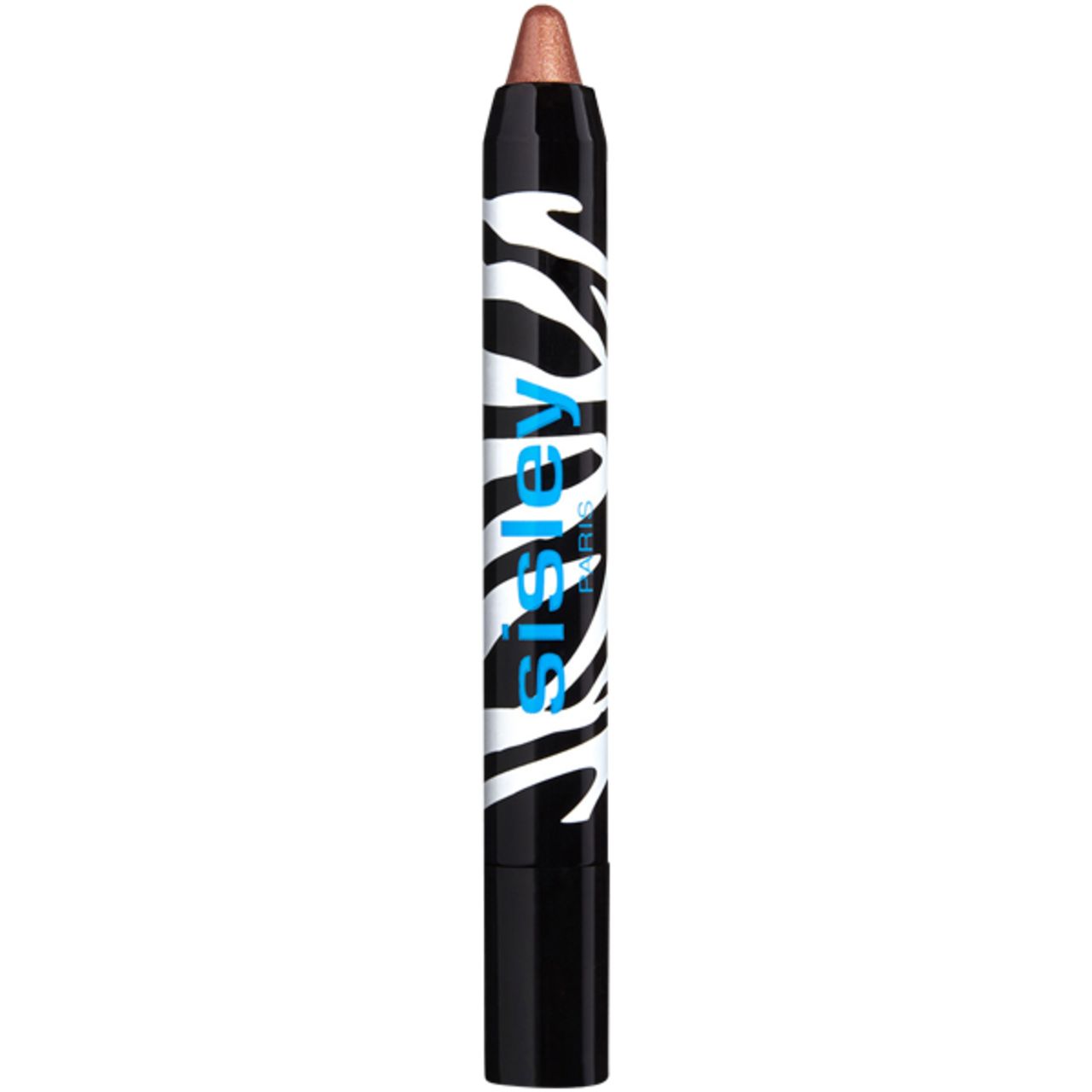 Sisley Phyto-Eye Twist crayon fard à paupières bronze, motif zèbre. Pointe visible.