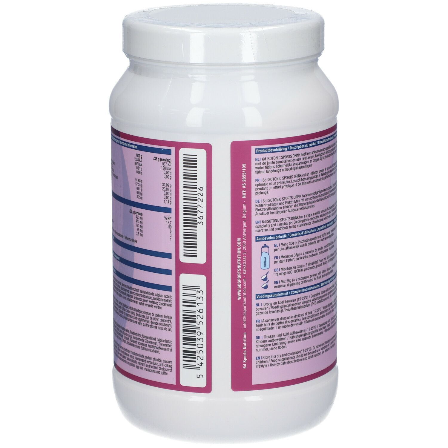 6D Sports Nutrition Isotonic Sports Drink Endurance Blueberry