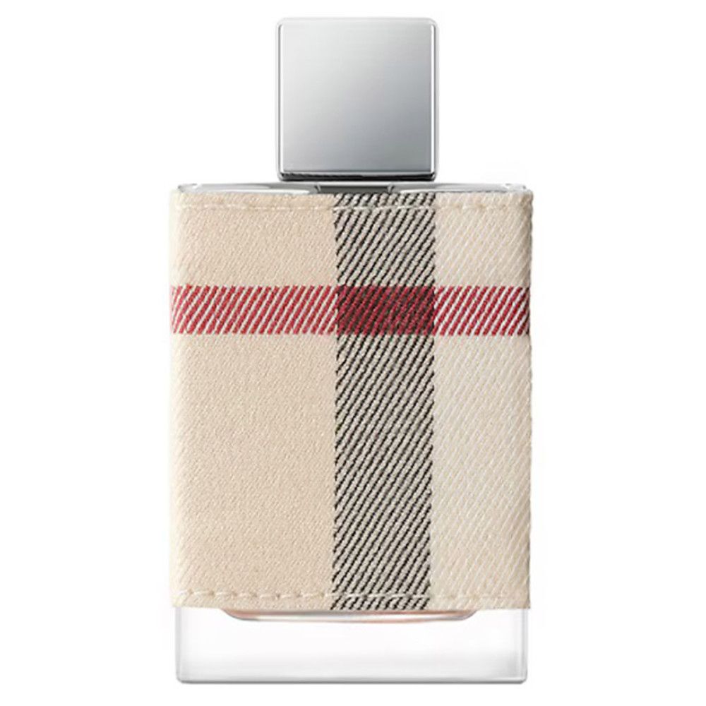 Flacon de Burberry London Eau de Parfum avec bouchon argenté.