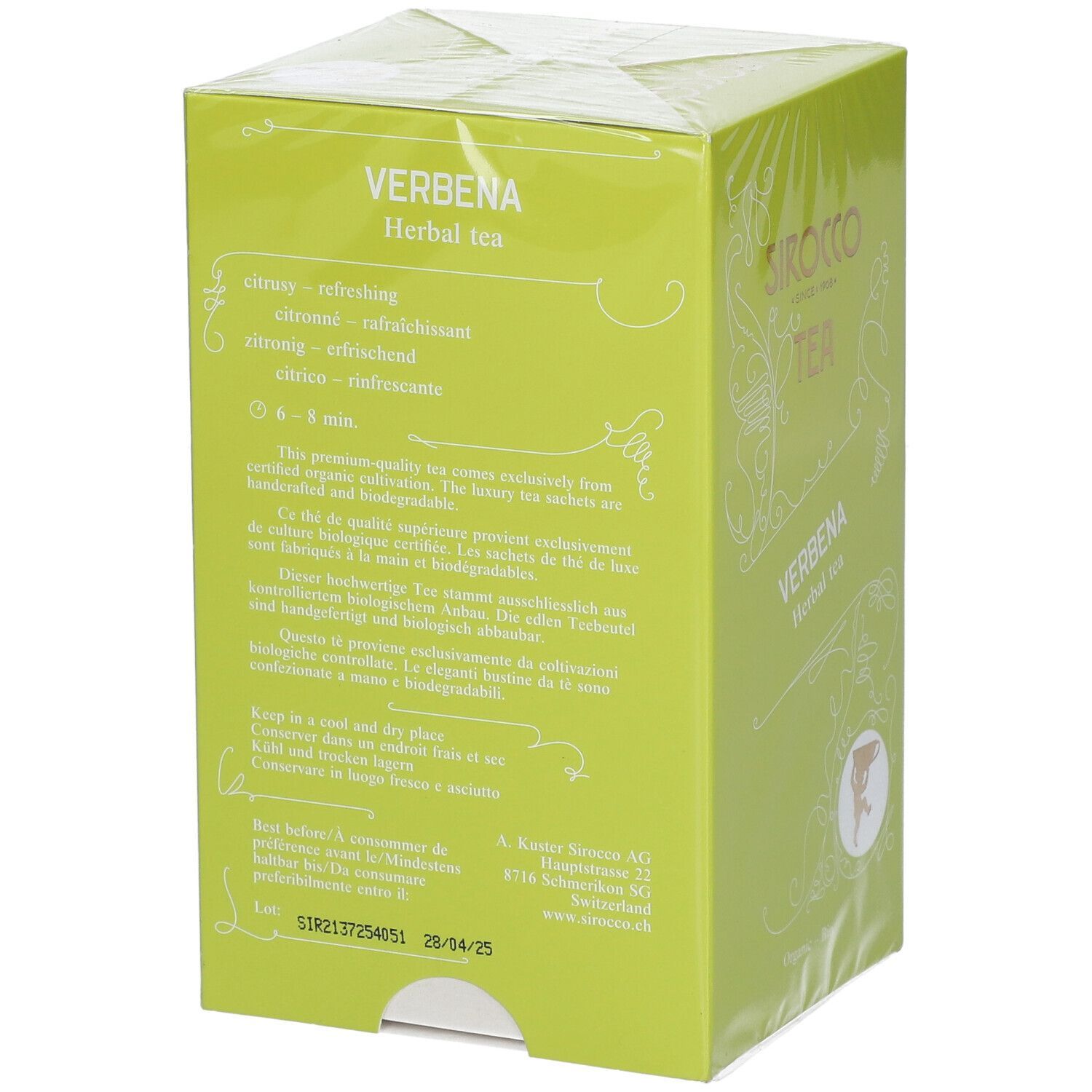 SIROCCO Sachets de thé Verveine