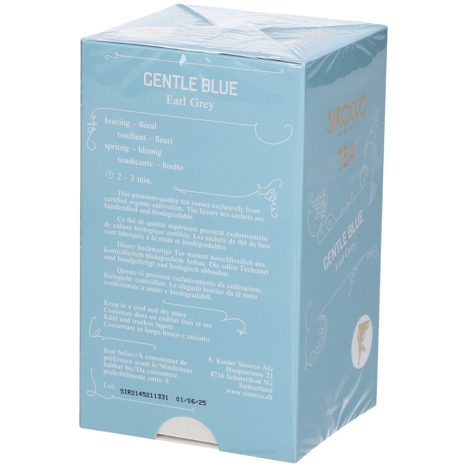 SIROCCO Sachets de thé Gentle Blue
