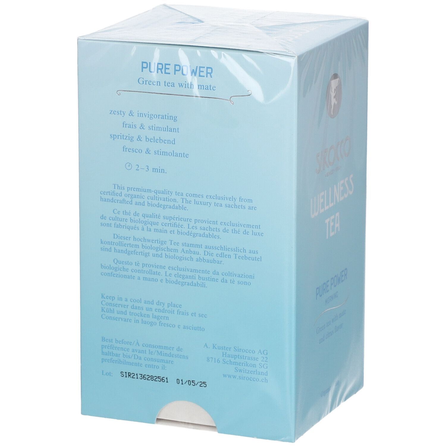 SIROCCO Sachets de thé Pure Power