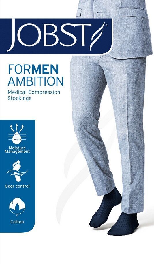 Jobst For Men Ambition Classe 2 AD Regular Noir 1 pièce