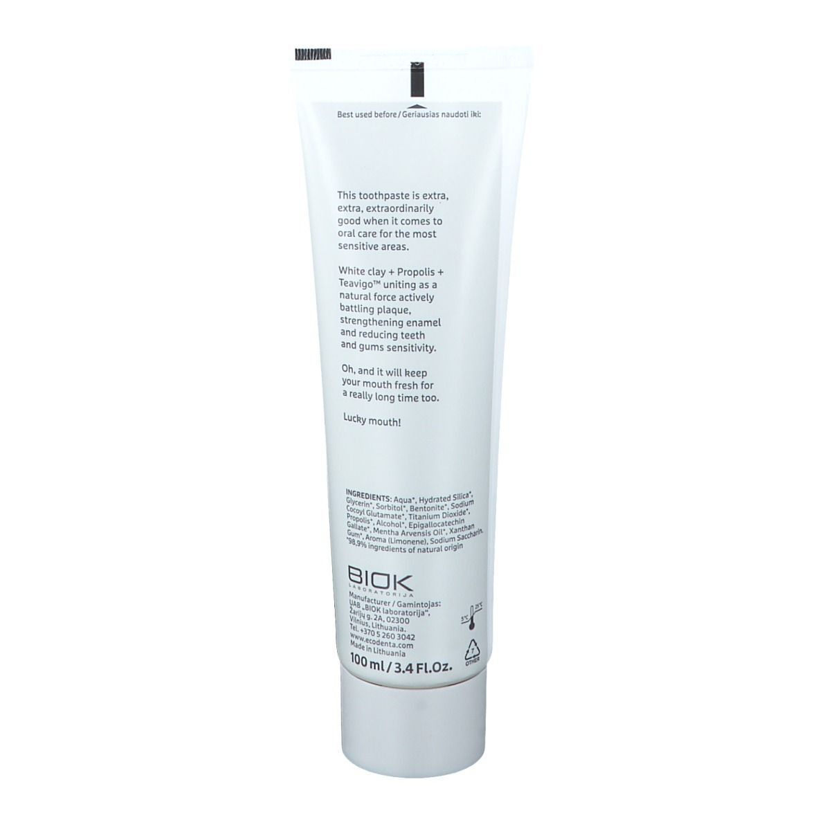 ecodenta Triple Action Dentifrice Argile Blanche