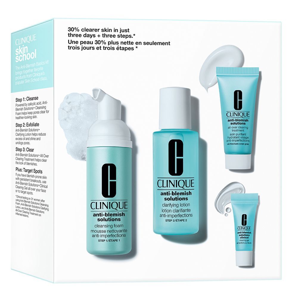 CLINIQUE skin school Anti-Blemish solution set