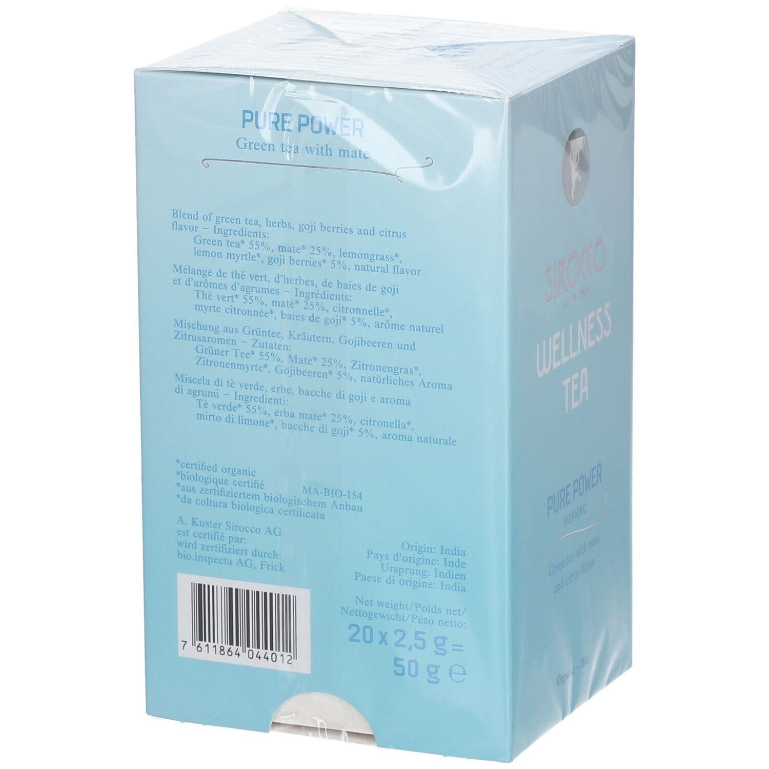 SIROCCO Sachets de thé Pure Power