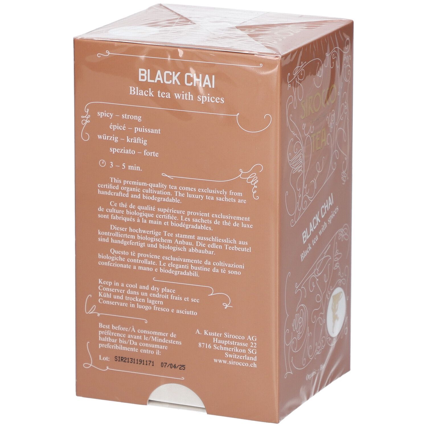 SIROCCO Sachets de thé Clack Chai