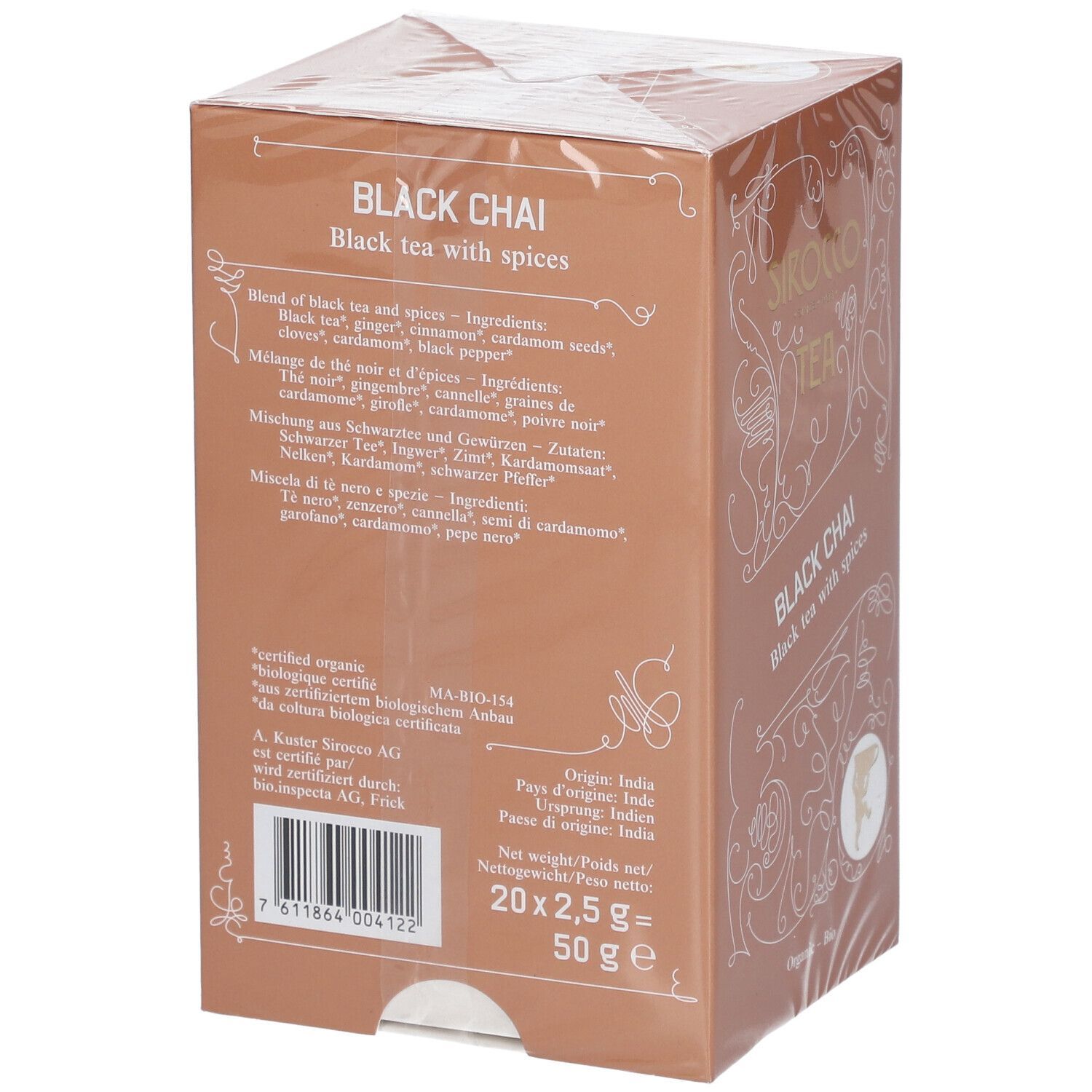 SIROCCO Sachets de thé Clack Chai